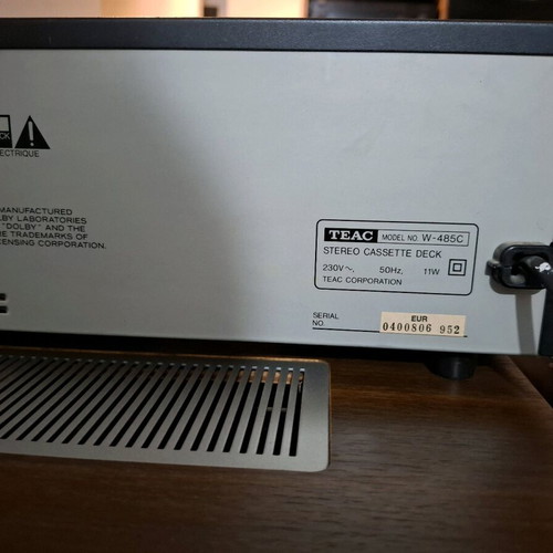 Teac W-485C double cassette deck used