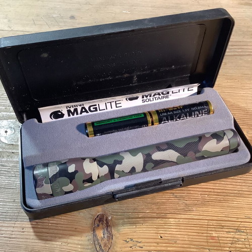 Maglite Mini flashlight used camouflage