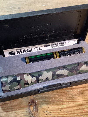 Maglite Mini flashlight used camouflage