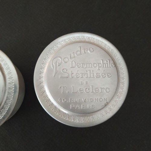 T.Leclerc vintage powder boxes set of 2 sealed from 1930s