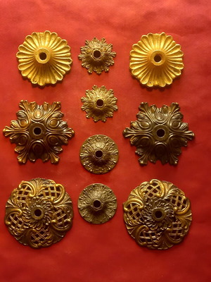 Brass Rosettes used for lighting fixtures