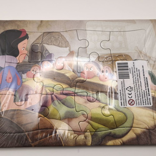 Disney children's puzzles set sealed, Snow White & Jungle Book, 12 pieces each