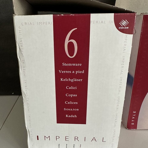 Pasabahce Imperial Champagne Glasses set of 6 new in box