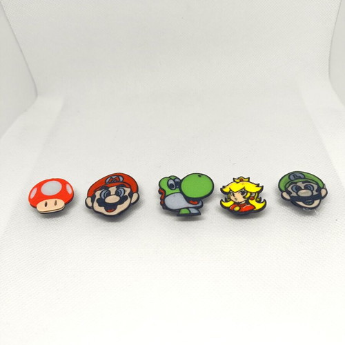 Decorative charms for crocs with Mario design new