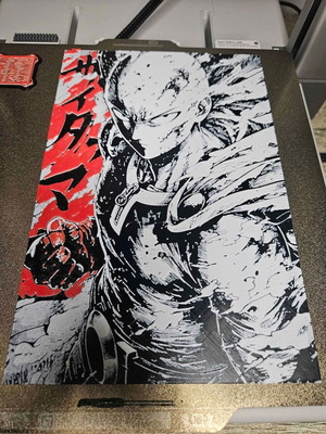 One Punch Man Saitama 3D Printed Anime Wall Art Panel new