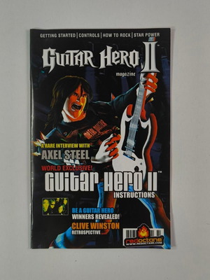 Guitar Hero II PS2 ръководство употребявано, английско издание