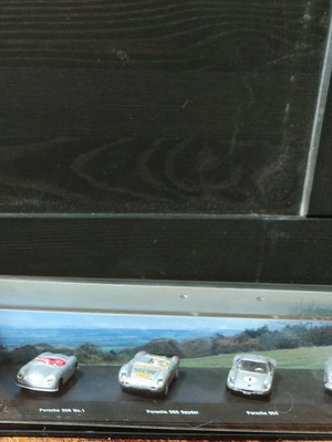 Porsche Schuco toy cars used, collection of 4 pieces
