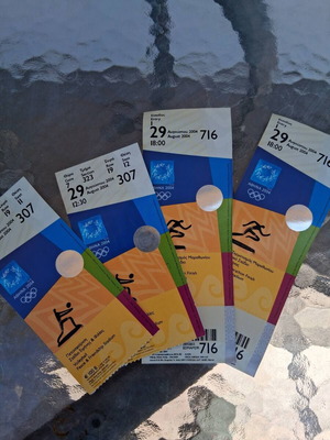 Athens 2004 Olympic Games tickets like new, set of 16