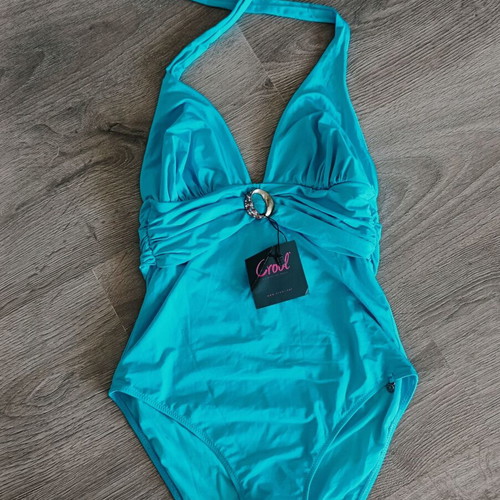 Crool one-piece swimsuit turquoise new S/M