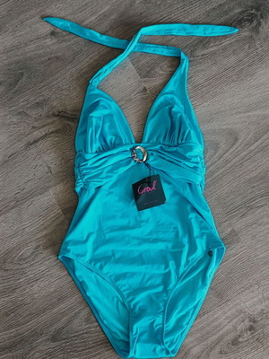 Crool one-piece swimsuit turquoise new S/M