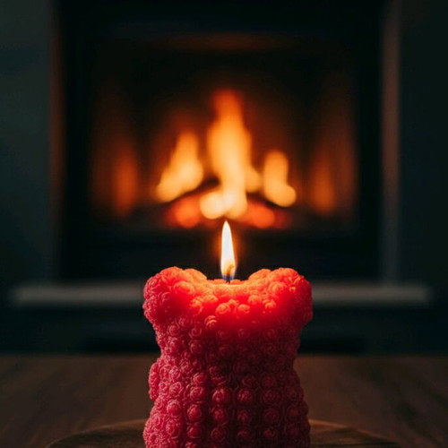 Big Lovey Dovey handmade scented candle new, soy and paraffin