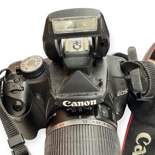 Canon 500D EOS camera used with 18-55mm kit lens
