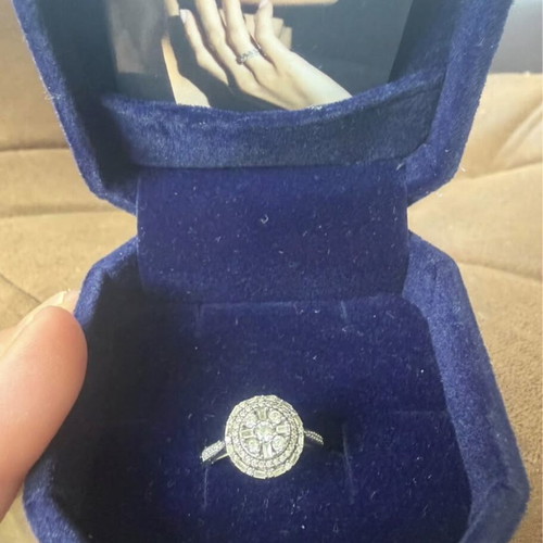 Le Diamantaire Maison Héritage Isaiah diamond ring 0.50 ct white gold size 54