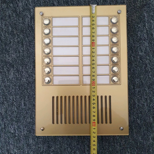 Intercom button panel 14 apartments new, old model