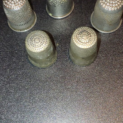 Thimbles used for sewing, pack of 5 pieces