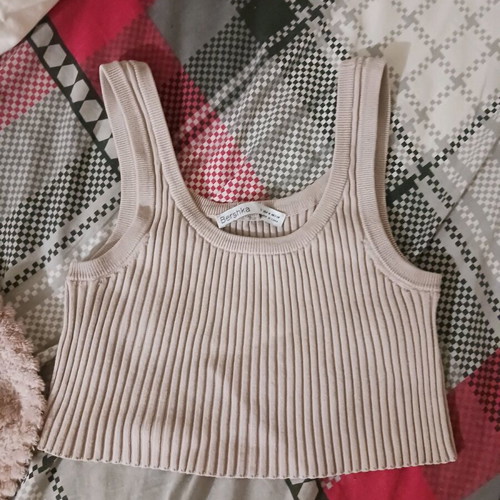 Bershka set of 2 tops new, size L, beige