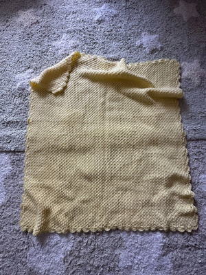 Knitted baby blanket handmade
