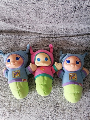 Playskool dolls used, pack of 3