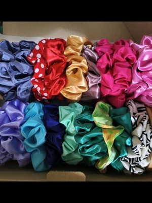 Scrunchies handmade in many colors, new