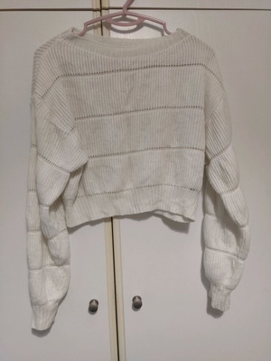 Cropped Sweater Shein used, size M, white