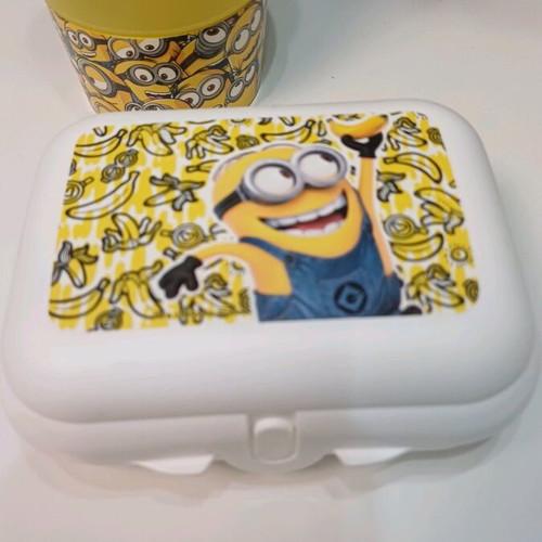 Minions Tupperware bottle and twin set new