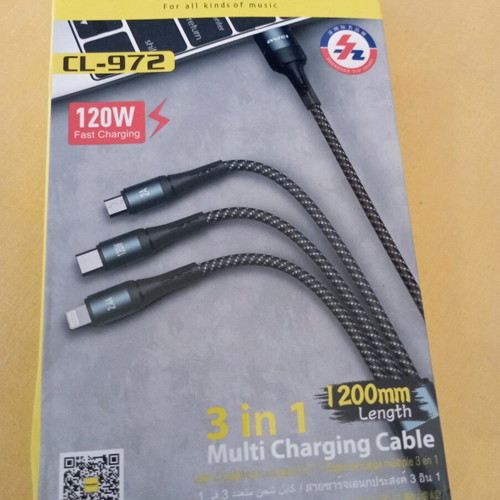 AWEI CL-972 3 in 1 Charging Cable new