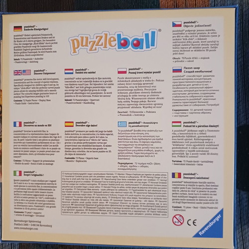 Puzzleball Ravensburger 72 pieces like new