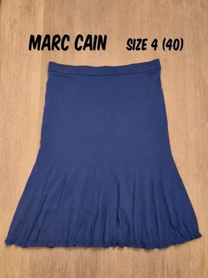 Marc Cain Flared Skirt Size N4 Blue Purple