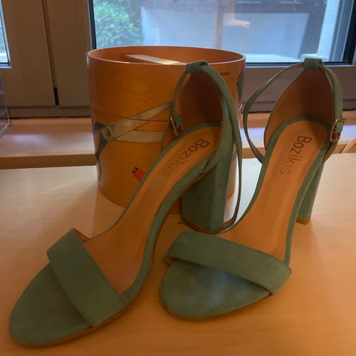 Bozikis sandals used, turquoise, size 37
