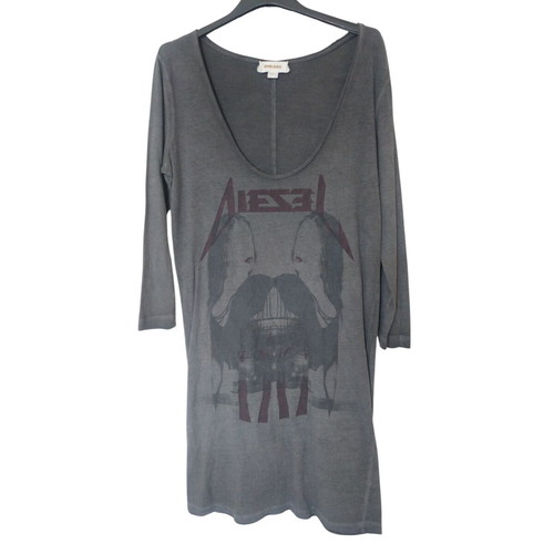 Diesel grunge style blouse used, size Small, gray