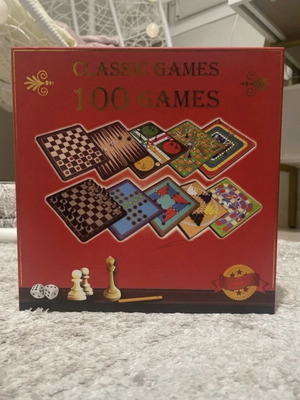 100 Classic Board Games set used, family fun