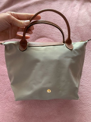 Longchamp handbag used, beige