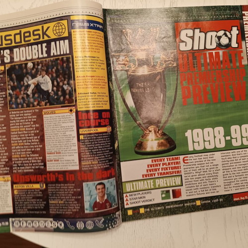 Shoot English magazines used, pack of 7 issues 1998