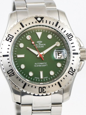 MUREX Ocean MUA655-SS-12 men's watch new, green