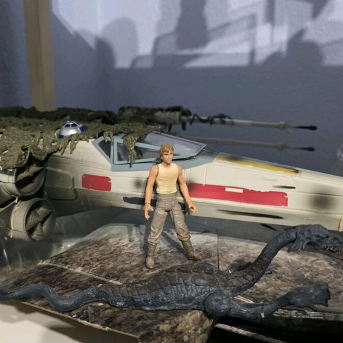 Star Wars Luke Skywalker X-Wing με Dagobah και R2-D2 μεταχειρισμένο