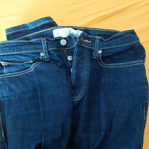 Jeans high-rise blue like new, size XS