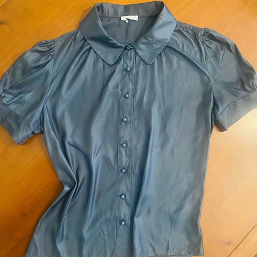 Casharel romantic shirt gray blue size M like new