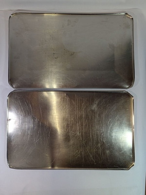 Professional baking trays used, 2 pieces 53x32.5cm