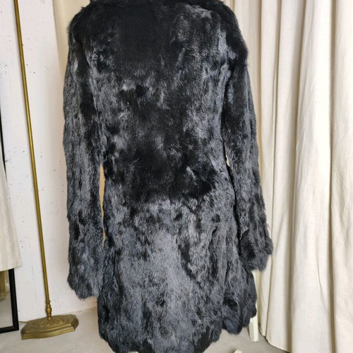 Toi&Moi Rabbit Fur Size M Like New, Black