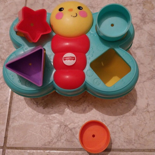 Fisher-Price Butterfly Educational Toy with Shapes like new