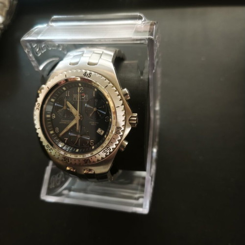 Sector 975 Chronograph men's watch, blue dial, 200m, NOS