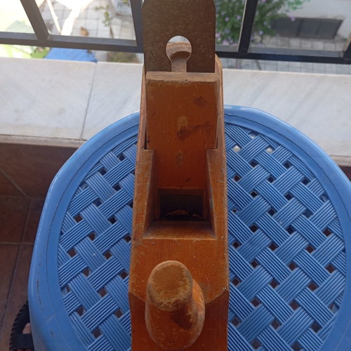 Tigre wooden hand plane used, authentic traditional rustic tool