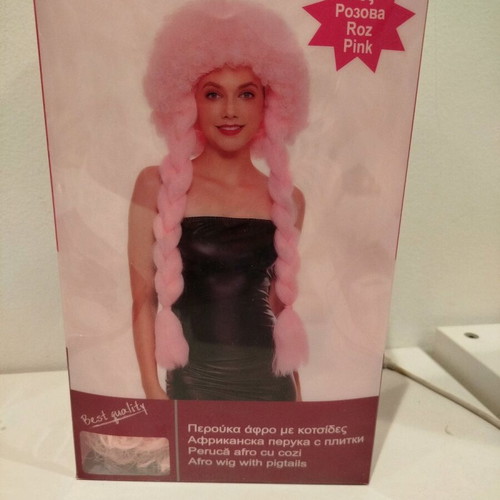 Carnival wig pink like new