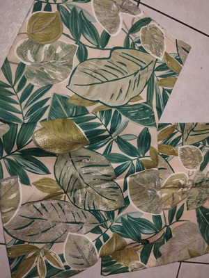 Pillow covers with leaves like new, set of 3, 42×42 cm