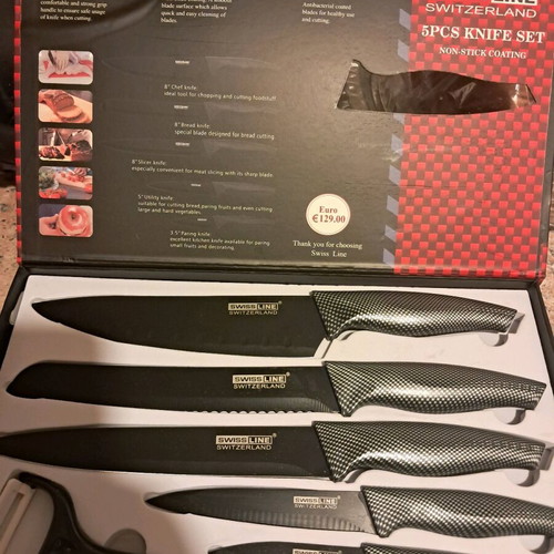 Knife set case new with non-stick surface