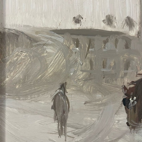 W. Rutkowski artwork used with golden wooden frame