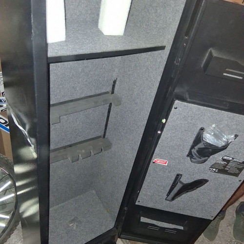 Gun safe large digital cabinet with key and code lock like new