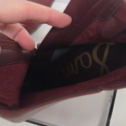 Sam Edelman ankle boots like new, red, size 38.5, 9.5 cm heel