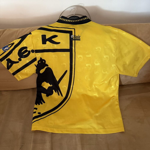 AEK Football Jersey 1993-1994 Authentic with Stadium Model