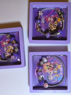 K-Pop Demon Hunters Children's Bracelets Set of 3 with Charms